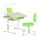 Комплект Anatomica Avgusta Comfort парта + стул + выдвижной ящик + светильник + подставка клен/зеленый
